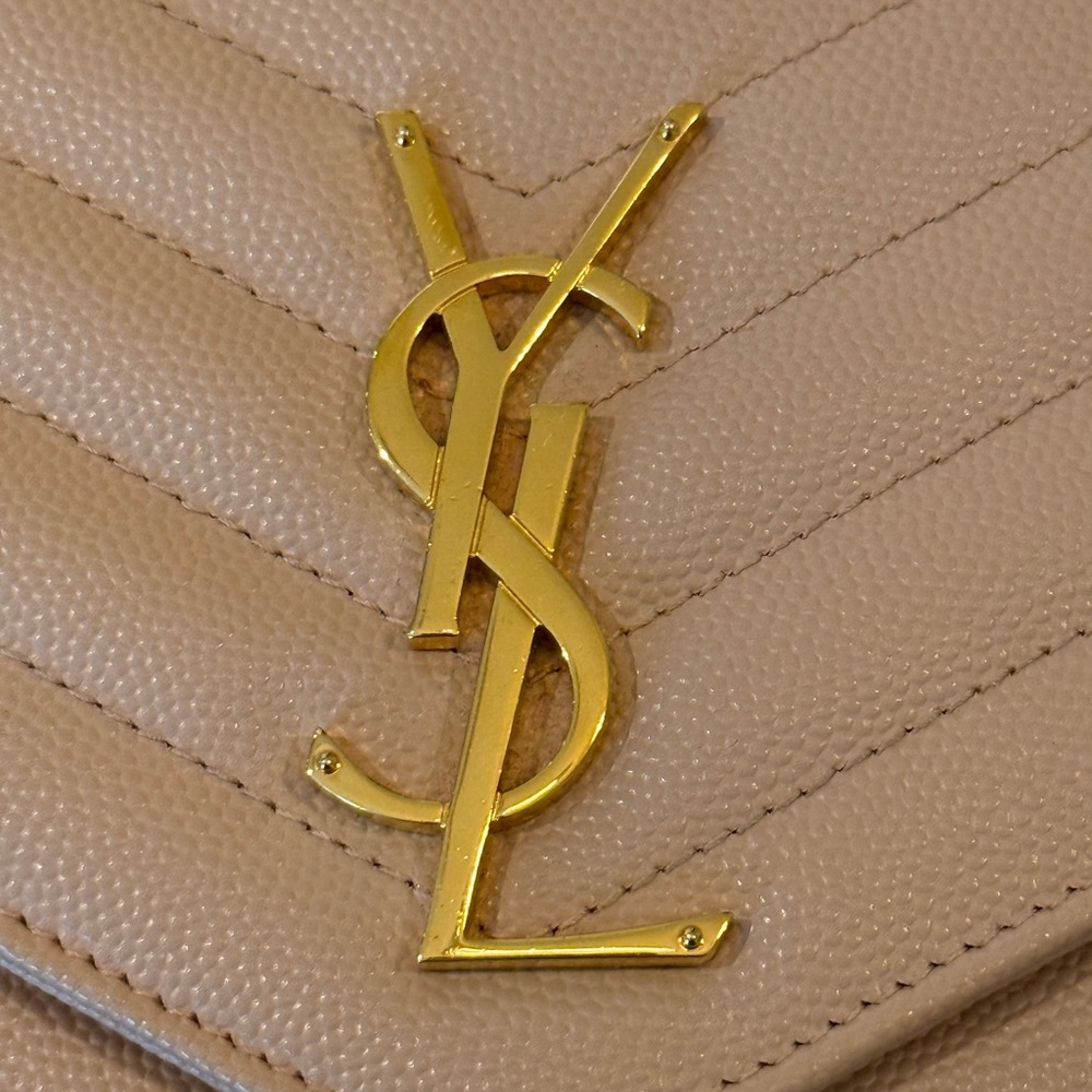 Yves Saint Laurent Pink Chevron Quilted Clutch - Picture 7 of 7